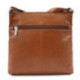 Hnědá dámská kožená crossbody kabelka Vatie