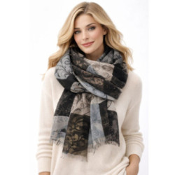 Sivá dámska elegantná šatka Ihor