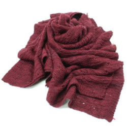 Vínový dámsky pletený šatka Galina