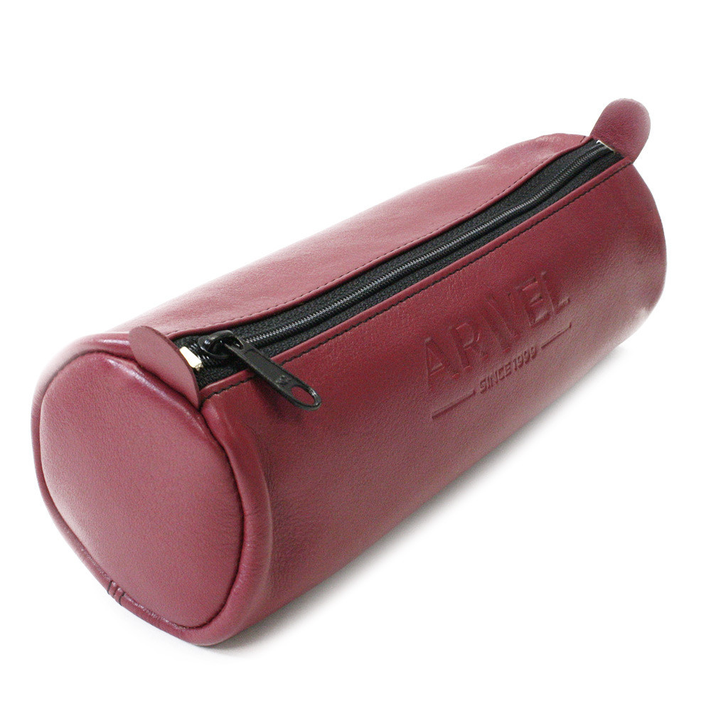 Bordovo červený kožený jednokomorový peračník Mando