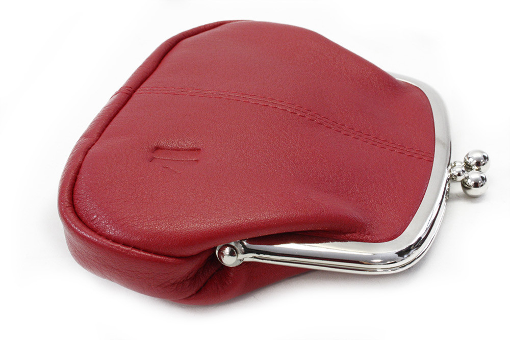 Červená dámská rámová minipeněženka Isabella