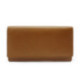 Hnědá dámská klopová kožená peněženka 511-2018-40
