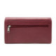 Bordově červená dámská klopová kožená peněženka 511-2018-32