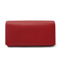 Červená kožená čašnícka peňaženka Daniela