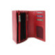 Červená kožená číšnická peněženka s kapsami na kreditní karty 515-2401C-31