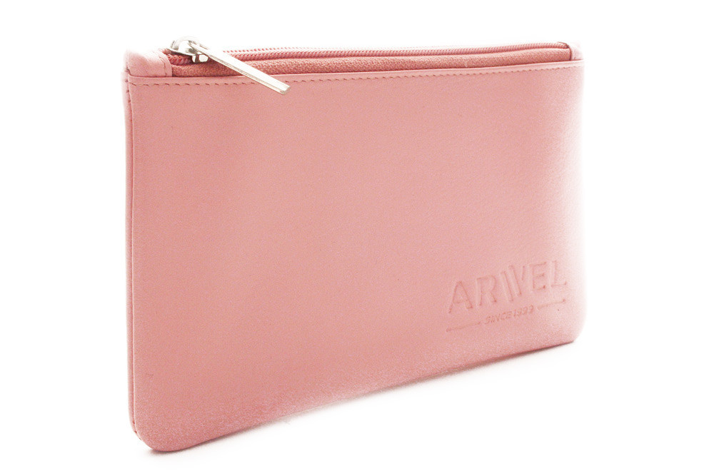 Svetloružová kožená etue Kaylee