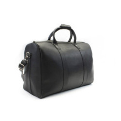 Čierna luxusná kožená cestovná taška Timot