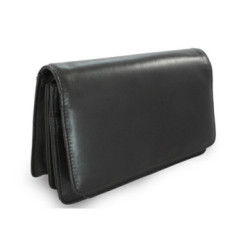 Čierna pánska kožená dokladová etue Piper