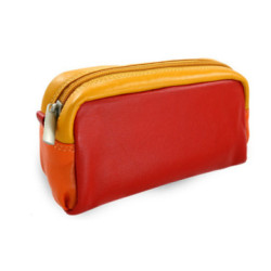 Multifarebná dámska kožená etue Nevaeh