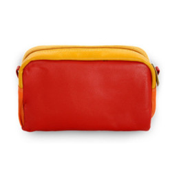 Multifarebná dámska kožená etue Nevaeh