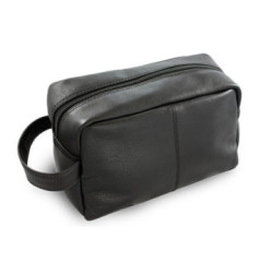 Čierna kožená kozmetická etue Serenity