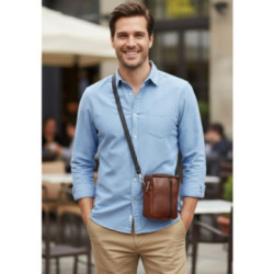 Hnedý kožený dokument etui Eliana