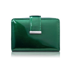 Zelená dámska lakovaná kožená peňaženka Dorothy