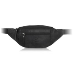 Čierna pánska kožená ľadvinka Joshua