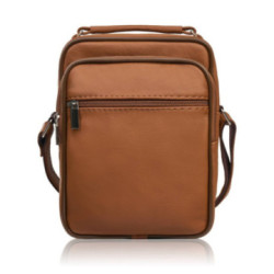 Svetlo hnedá pánska kožená crossbody taška Donald