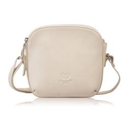 Béžová dámska kožená crossbody kabelka Ashley