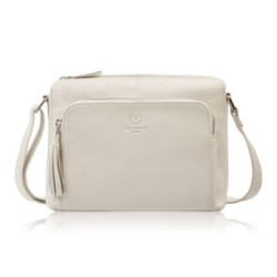 Smotanová dámska kožená crossbody kabelka Jacomina