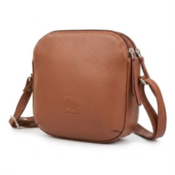 Svetlo hnedá dámska kožená crossbody kabelka Ashley