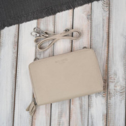 Béžová malá dámska crossbody kabelka Fotima
