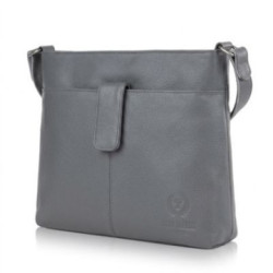 Tmavozelená dámska kožená crossbody kabelka Nilufar