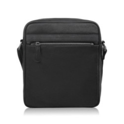 Čierny pánsky kožený crossbag Olof