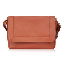 Svetlo hnedá dámska kožená crossbody kabelka Natalia