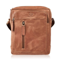 Svetlo hnedá pánska kožená crossbody taška Lorcan