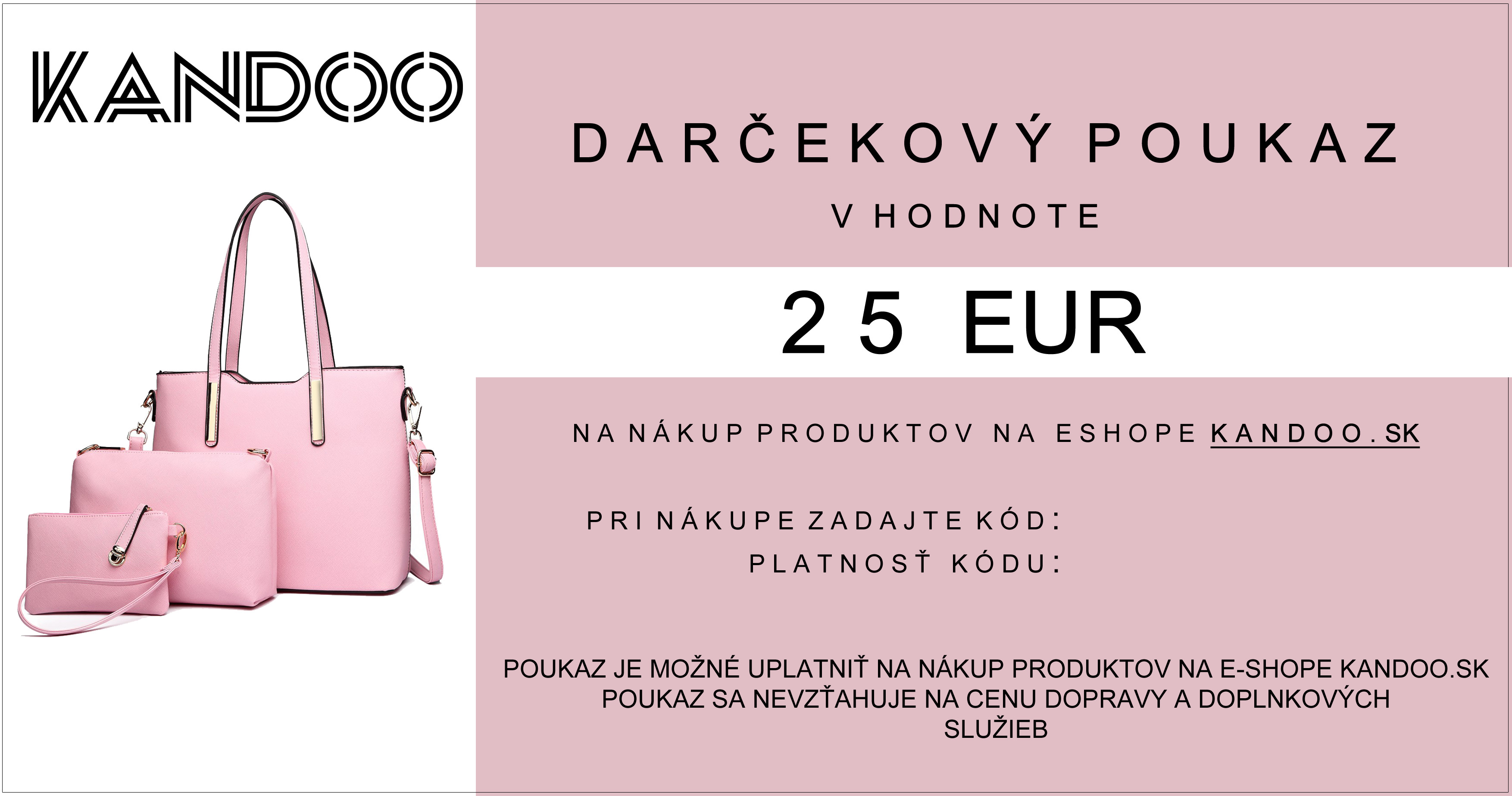 Darčekový poukaz 25 EUR