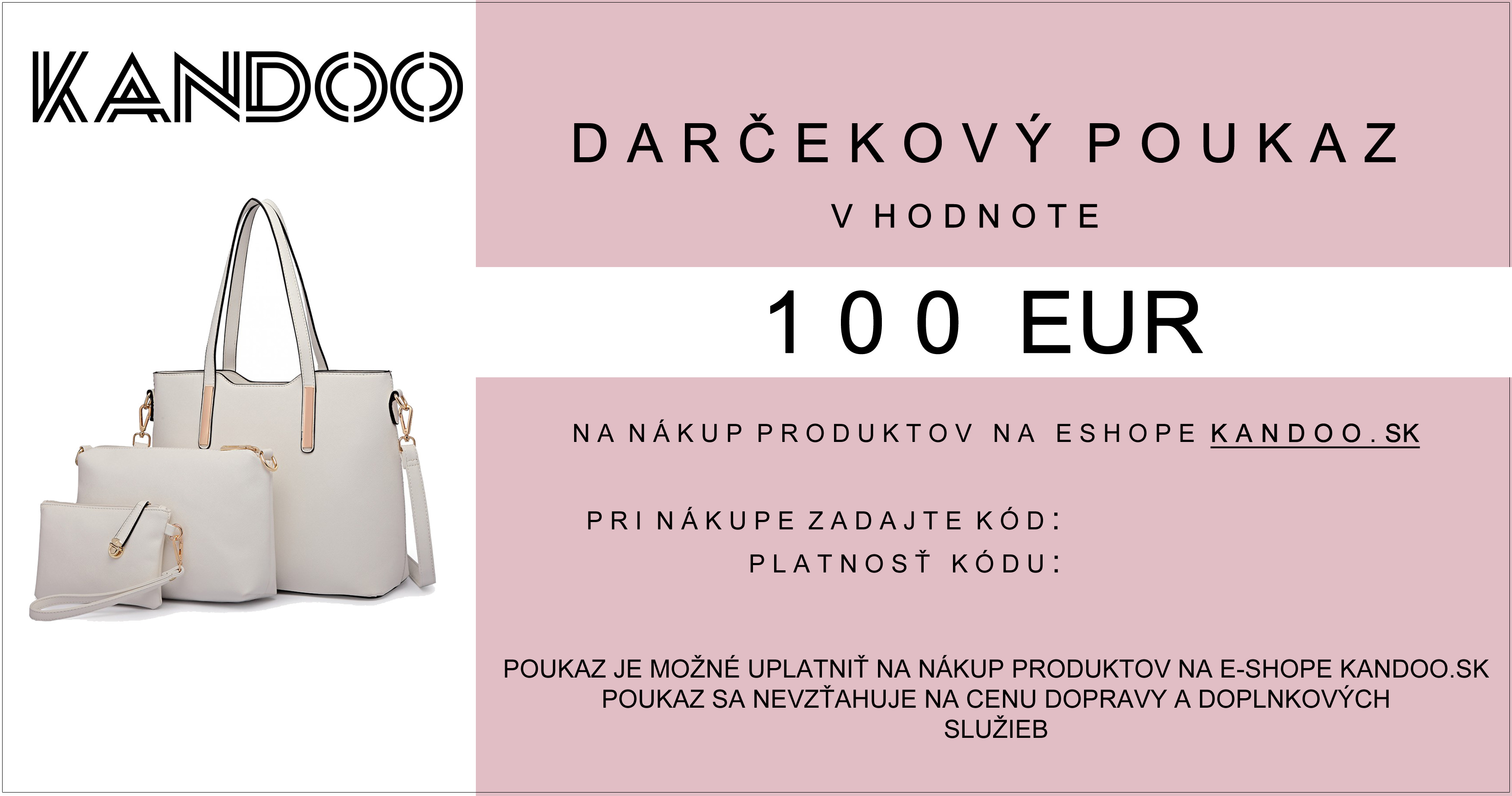 Darčekový poukaz v hodnote 100 EUR