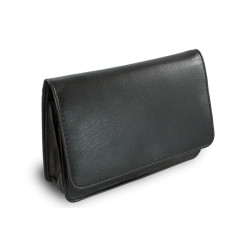 Čierna kožená etue Eleanora