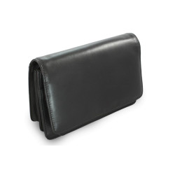 Čierna pánska kožená dokladová etue Piper