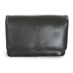 Čierna pánska kožená dokladová etue Piper