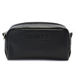 Čierna kožená etue Nevaeh