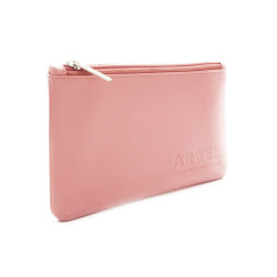 Svetloružová kožená etue Kaylee