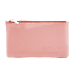 Svetloružová kožená etue Kaylee