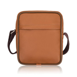 Koňakový pánsky kožený crossbag Zafar