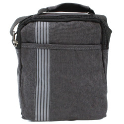 Tmavosivá pánska praktická zipsová crossbody taška Bertrand