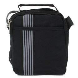 Čierna menšia pánska praktická zipsová crossbody taška Erick