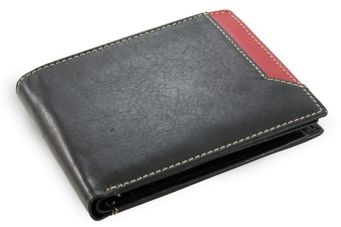 Čierna pánska kožená peňaženka Nenden