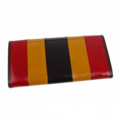 Hnedá kožená dámska magnetická peňaženka Wilhelmina