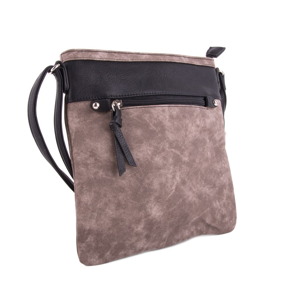 Kávovo hnedá moderná dámska crossbody kabelka Jistien