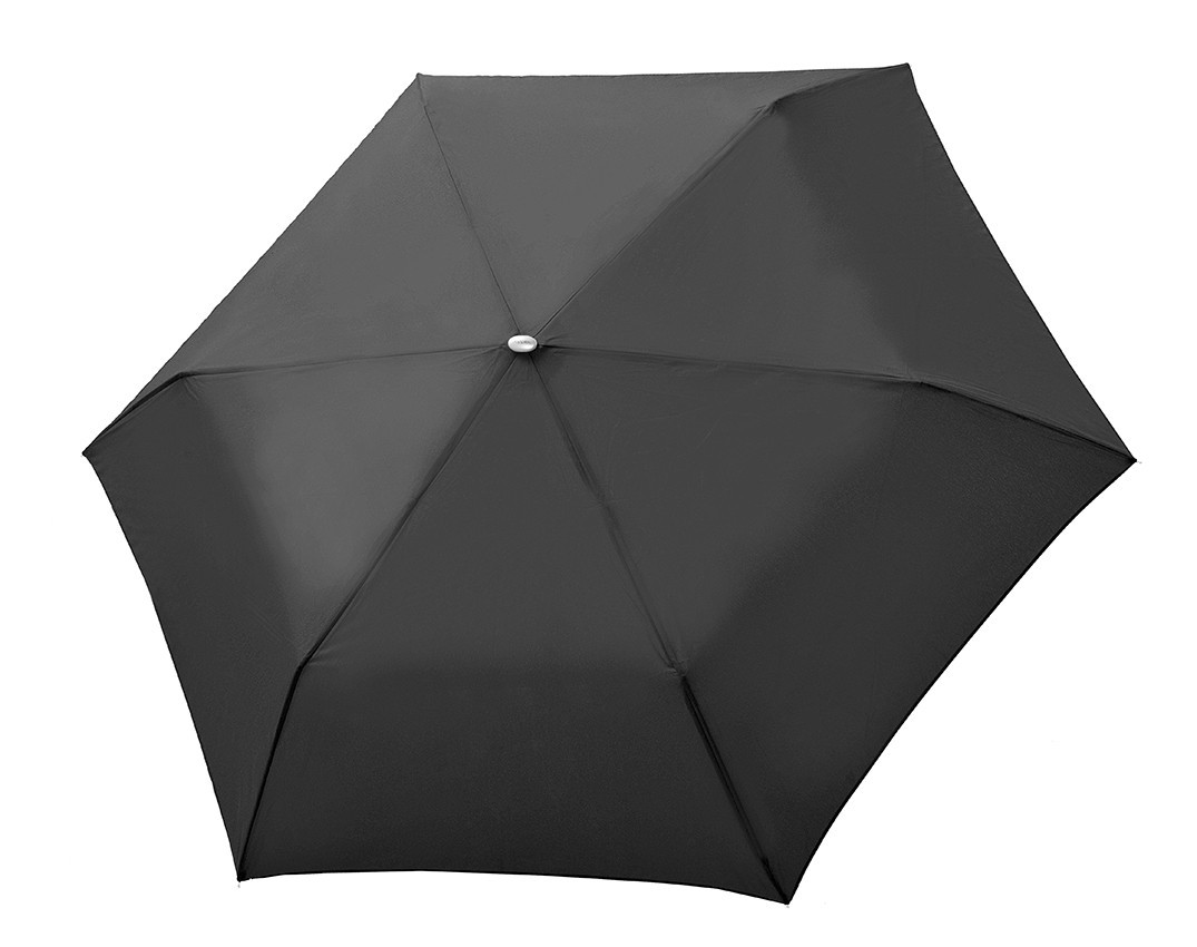 Čierny Slim Uni skladací mechanický elegantný dámsky dáždnik Omnie