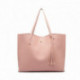 Růžová dámská elegantní kabelka pro formáty A4 Aara