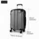 Šedý cestovní kvalitní prostorný střední kufr Amol Katalog Produkty