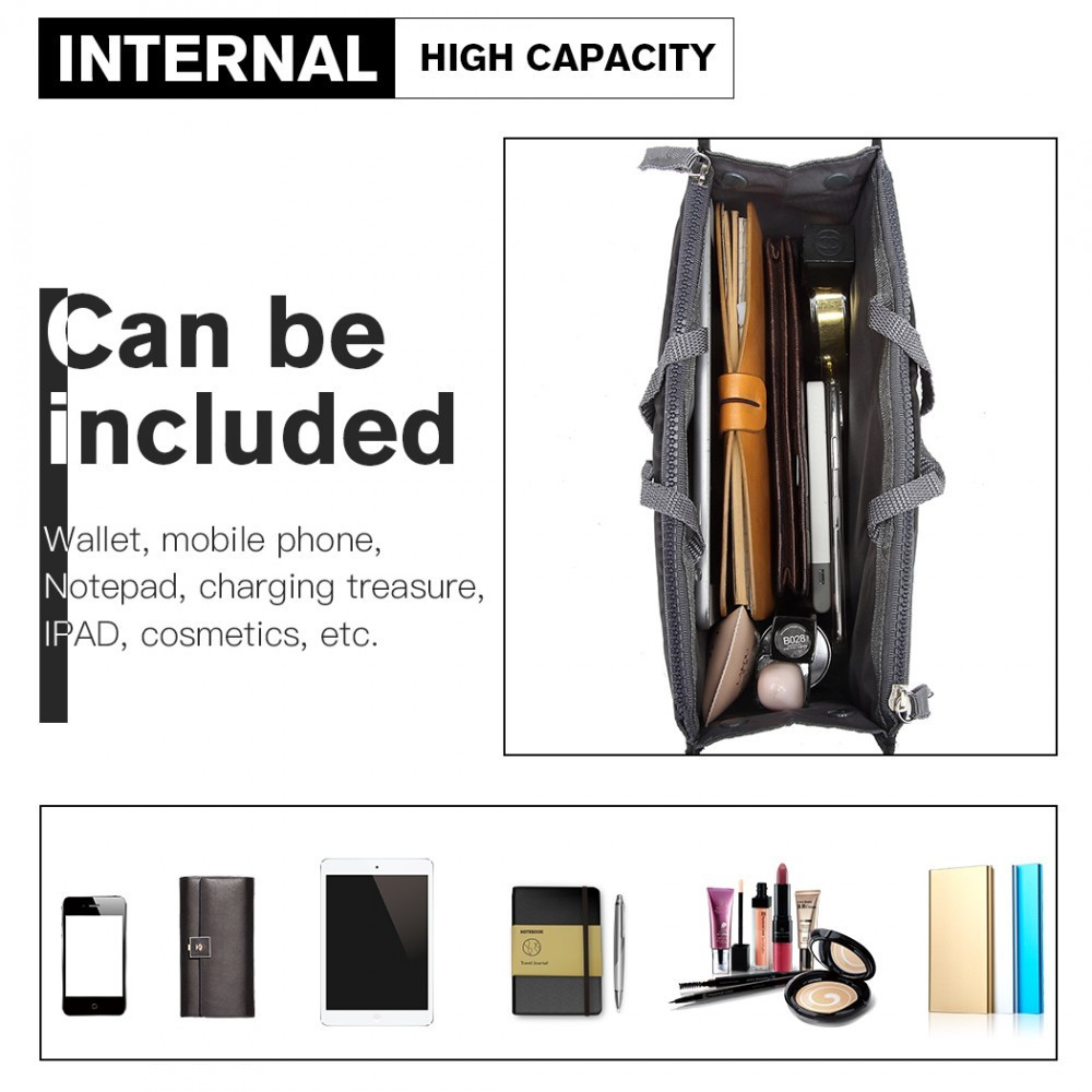 Černý organizér do kabelky Alana