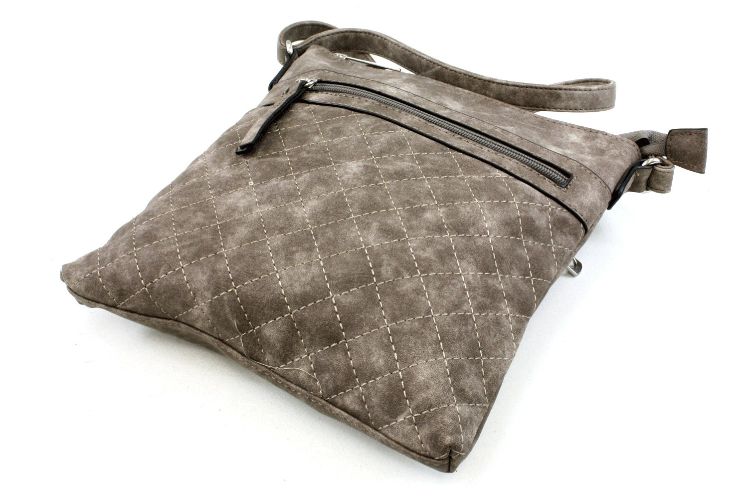 Přírodně hnědá malá crossbody kabelka Ababa