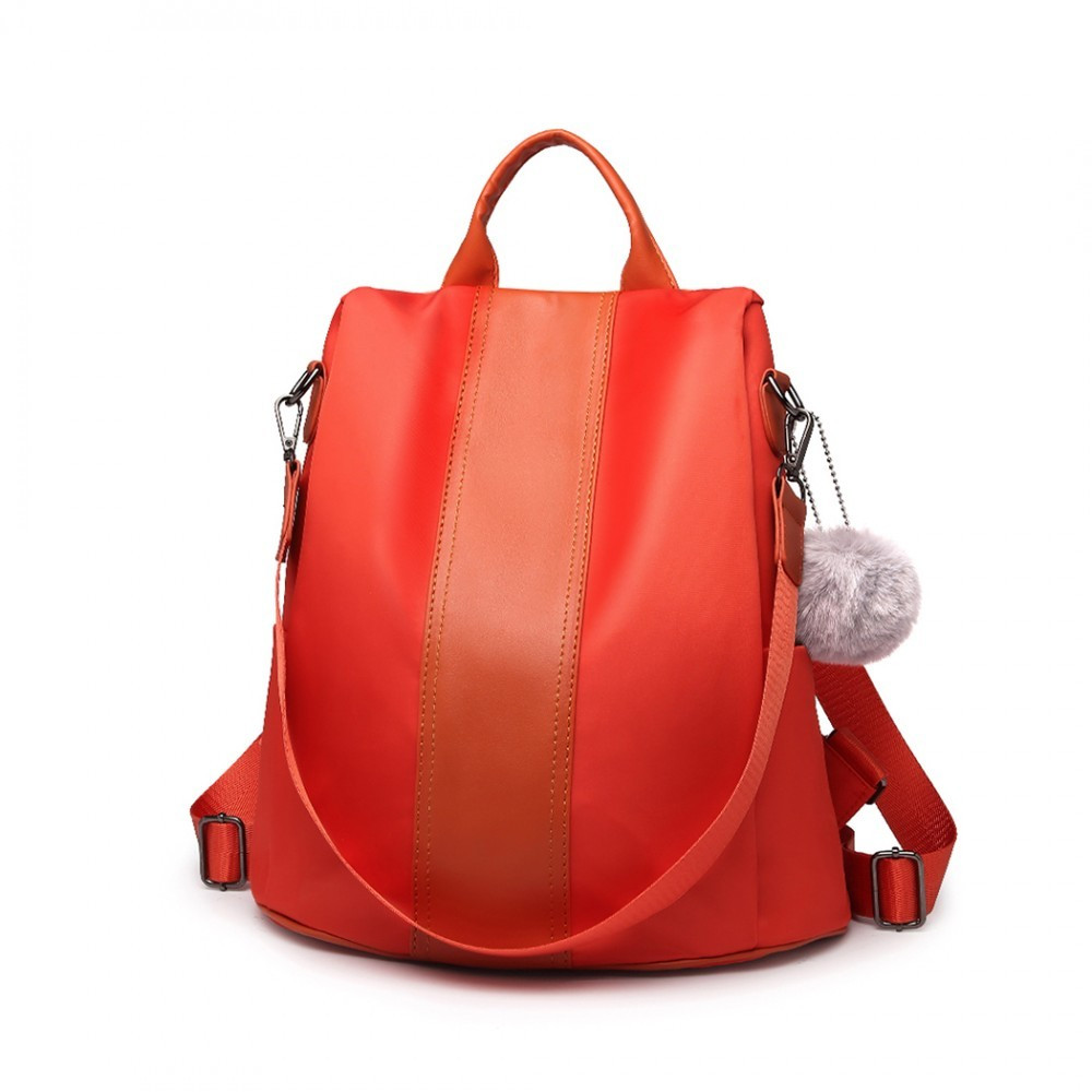 Oranžový štýlový moderný dámsky batoh/kabelka Ahana