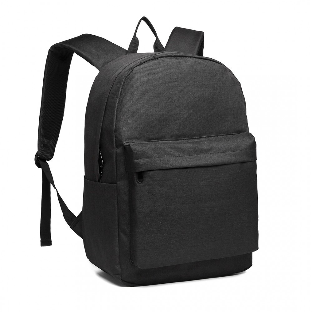 Čierny praktický študentský batoh Aksah