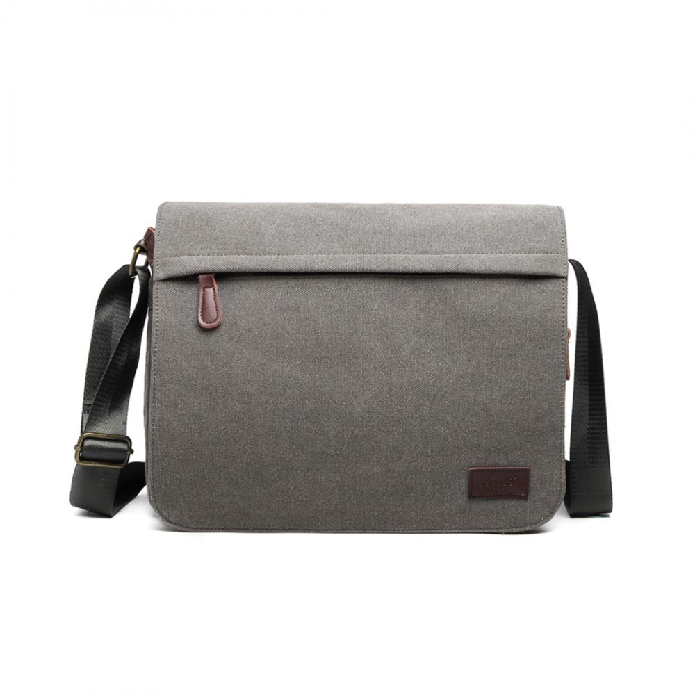 Šedá pánská prostorná crossbody taška Pagi