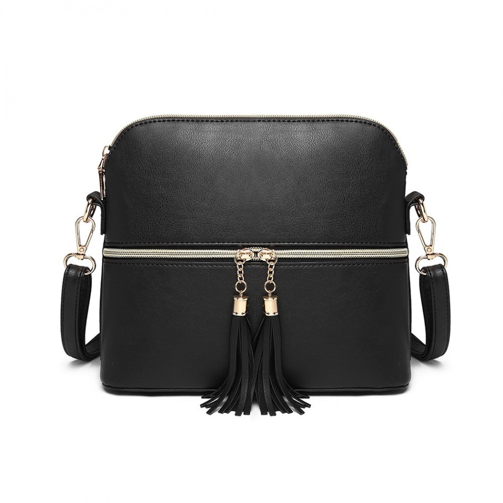 Černá dámská moderní crossbody kabelka Palma